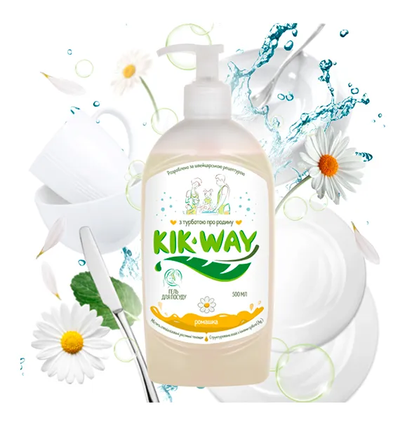 Засіб Kik Way для миття посуду з ароматом ромашки, 500 мл (183545)