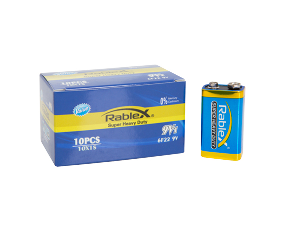 Батарейка Rablex корона Super heavy duty 6F22/9V сольова (812027) large popup