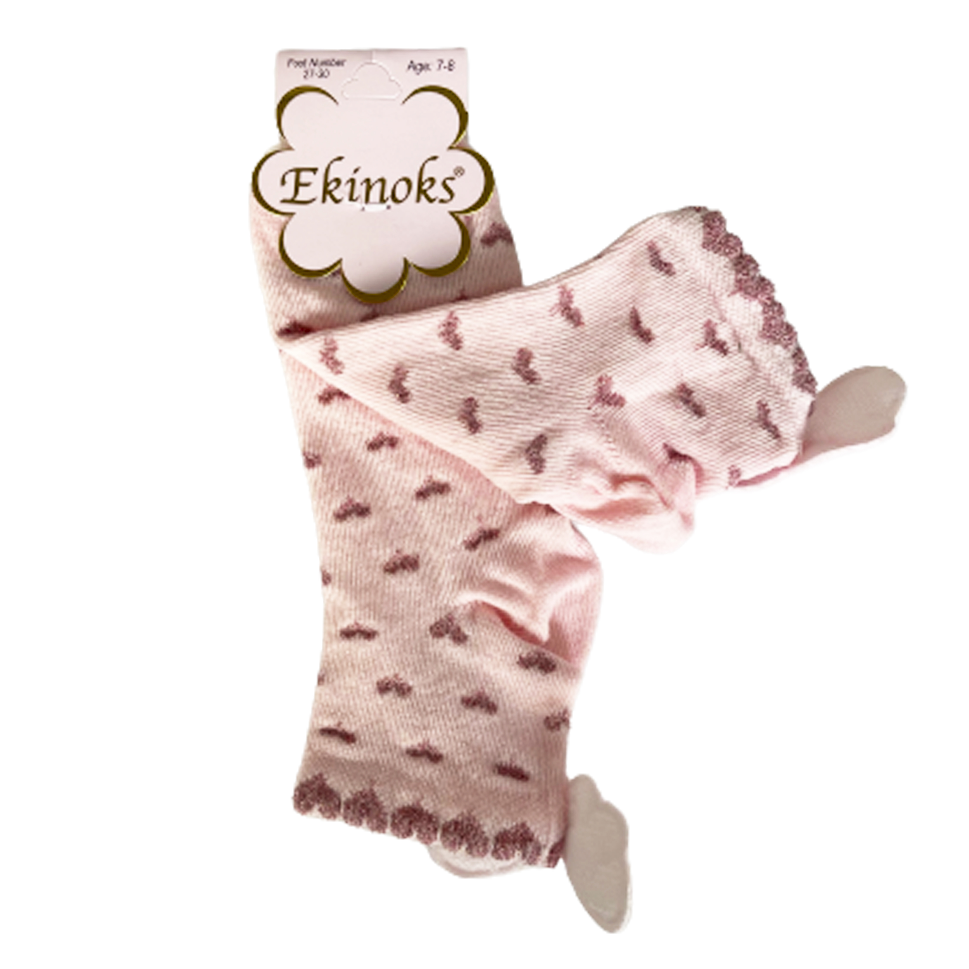 Шкарпетки Ekinoks Золоті серця, для дівчаток, рожеві, 27-30 р. (814038) large popup