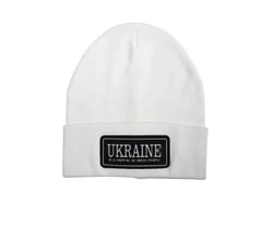 Шапка TM Fashion Kids Ukraine патріотична, біла, р. 52-54 (814229)