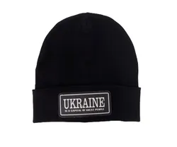 ШАПКА TM FASHION KIDS UKRAINE ПАТРІОТИЧНА, ЧОРНА