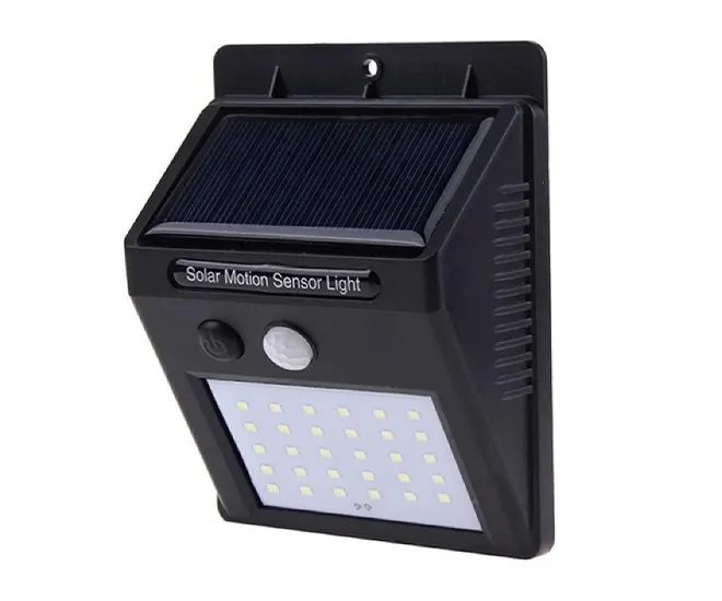 Ліхтар Solar Powered 30 Led Wall Light на сонячній панелі з датчиком руху (551155)
