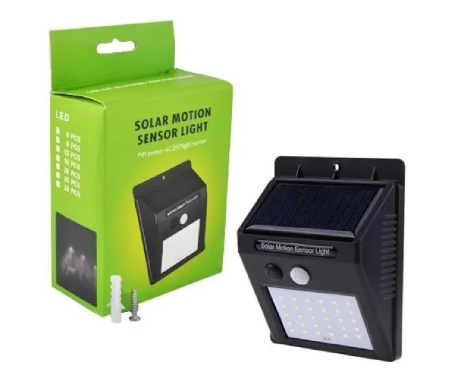 Ліхтар Solar Powered 30 Led Wall Light на сонячній панелі з датчиком руху (551155)
