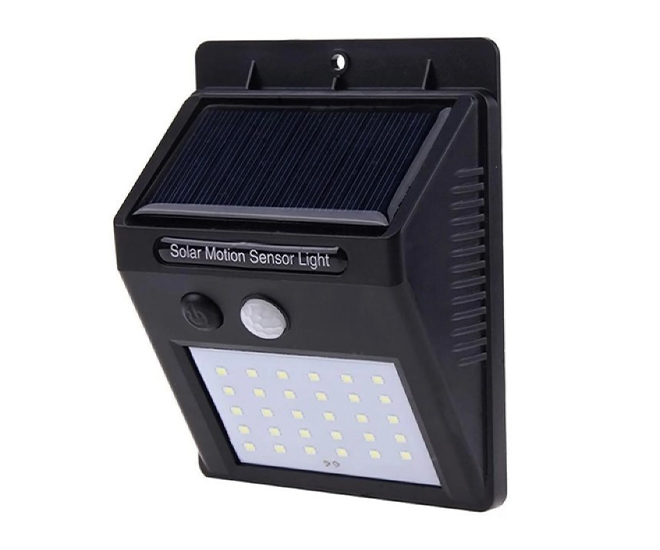 Ліхтар Solar Powered 30 Led Wall Light на сонячній панелі з датчиком руху (551155) large popup