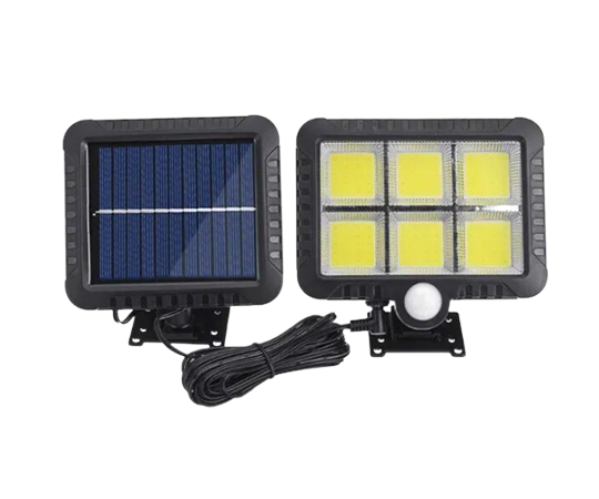 Ліхтар Split Solar Wall Lamp NF-128C вуличний, з датчиком руху на сонячній батареї (023455) large popup