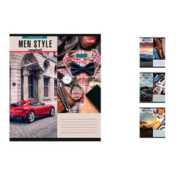 Зошит `Men style` лінія, 18 арк. (765434Л)