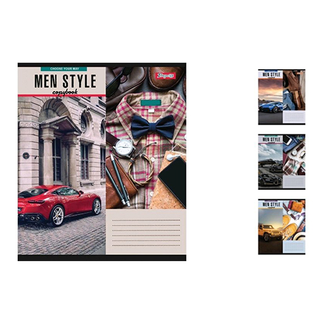 Зошит `Men style` лінія, 18 арк. (765434Л) large popup