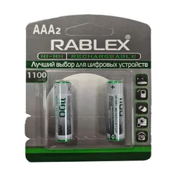 Акумулятор AAA Rablex 1100mAh NiMH, 1шт (блістер по 2шт) HR03