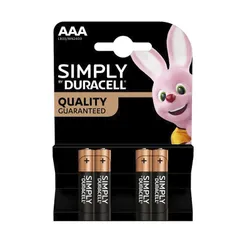 Батарейка LR03 Duracell, 1шт (блістер по 4шт) AAA